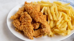 CHICKEN STRIPS AND CHIPS